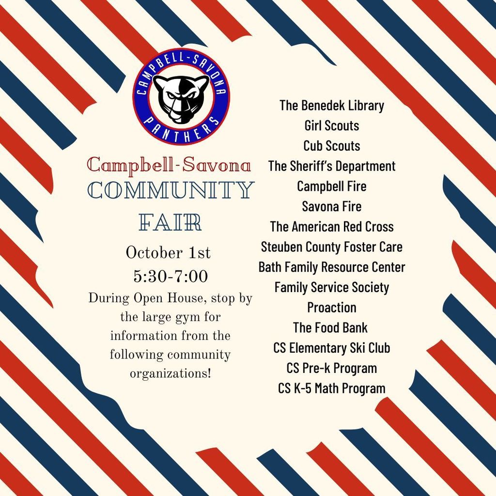 CS School Community Fair Advertisement