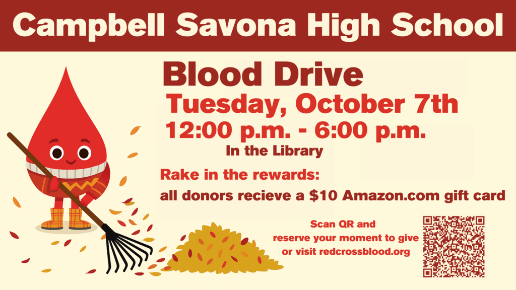 CSCS Blood Drive Flier