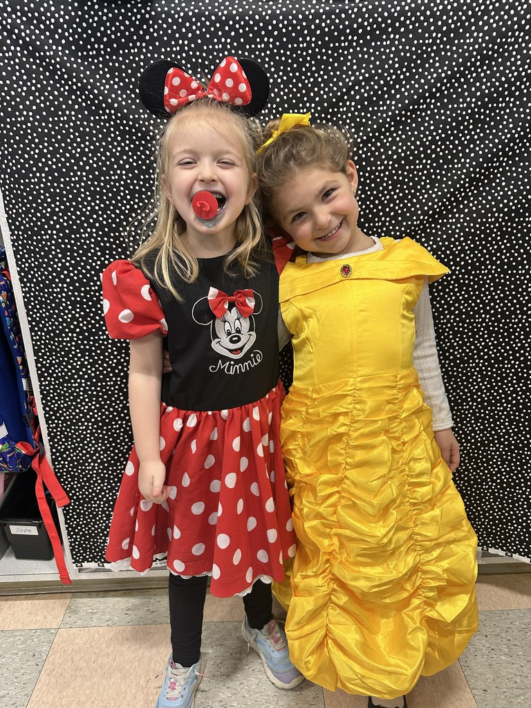 2 students dressed up for halloween in dressed