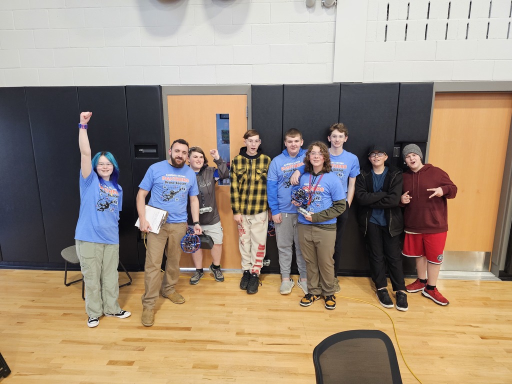 Drone soccer group shot.
