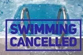 Swimming Cancelled graphic