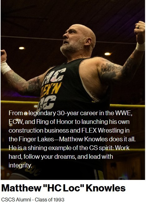 Picture card of wrestler with writing