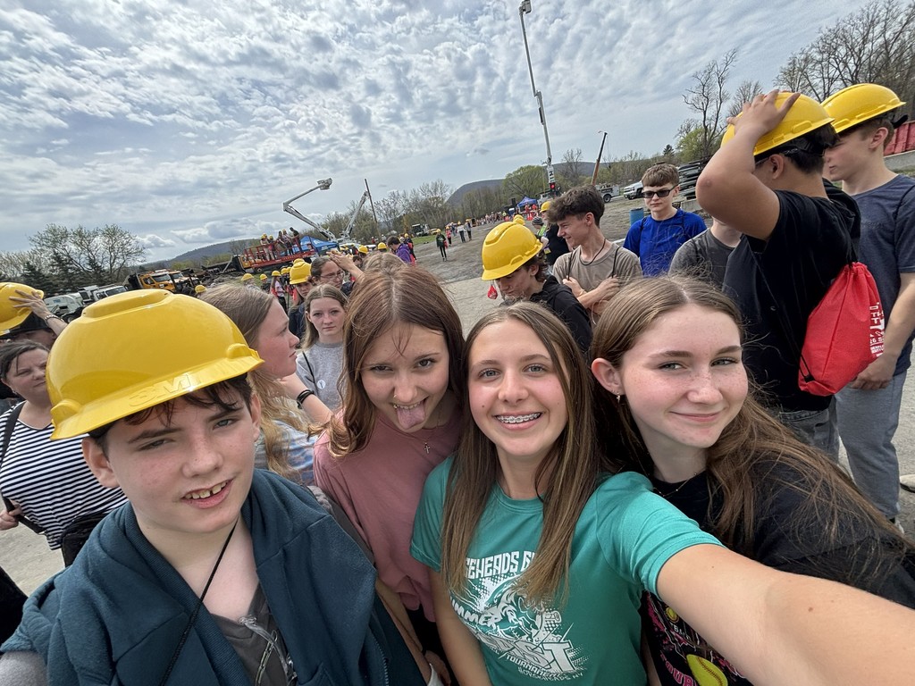 STudents taking a selfie at tritrades career day