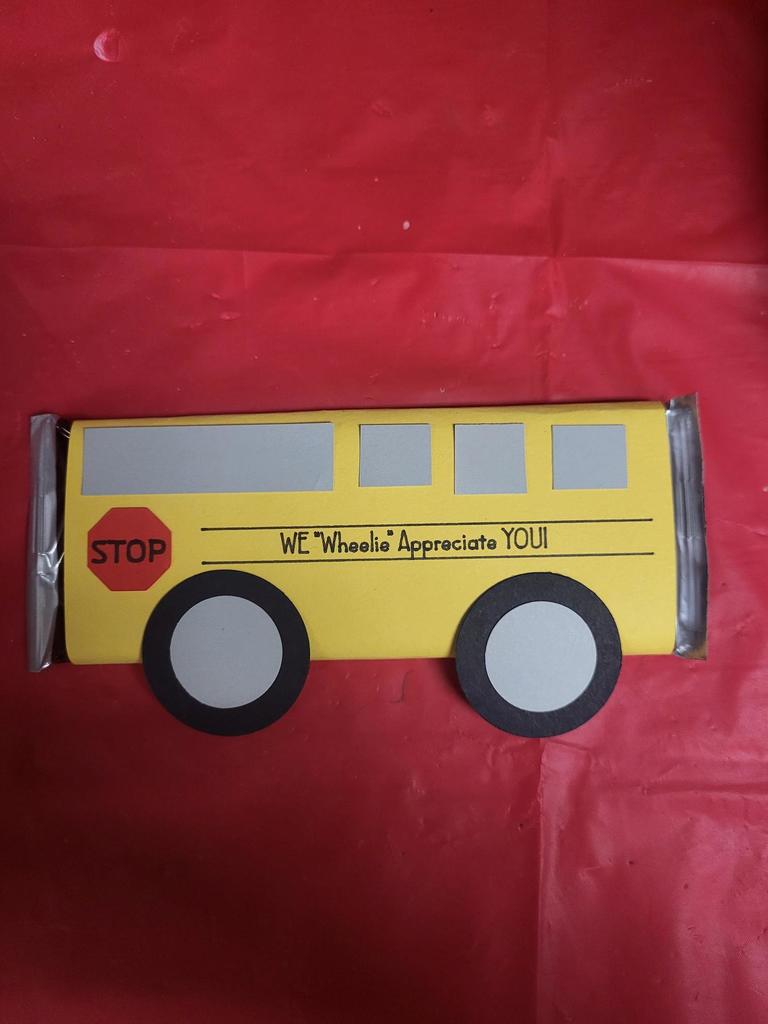 Bus on a chocolate bar