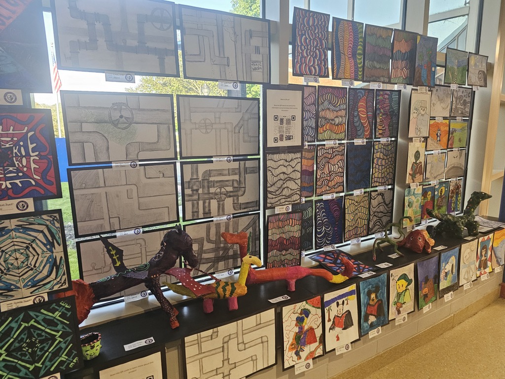 Student Artwork on display