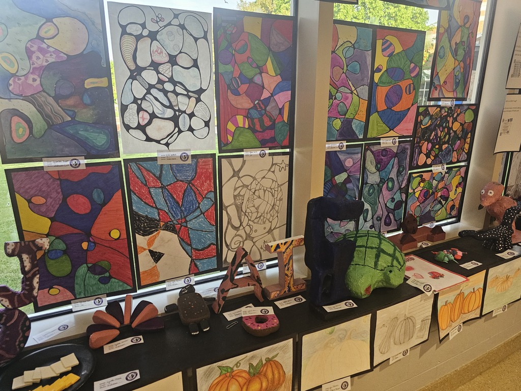 Student Artwork on display
