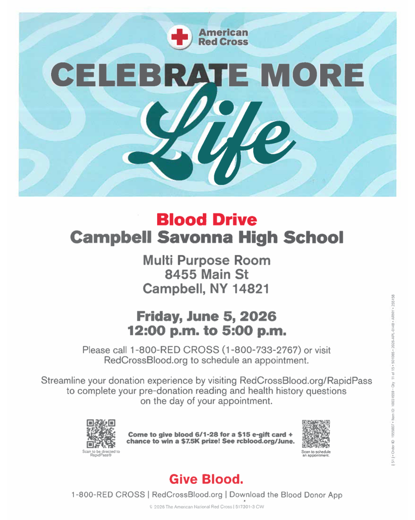 Donate blood flier