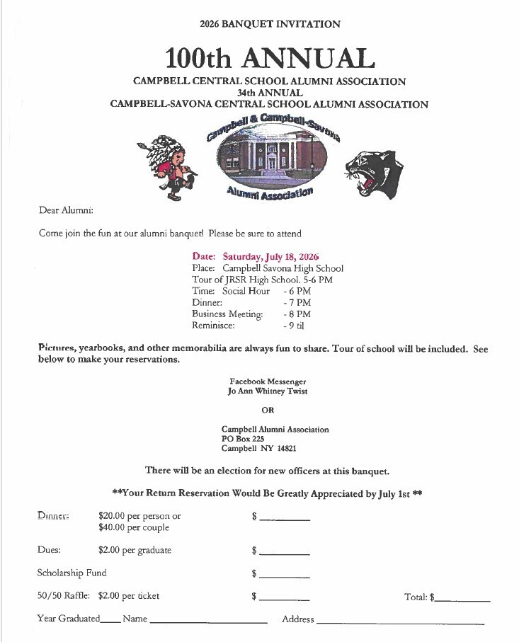 CS Alumni Banquet invitation 2026