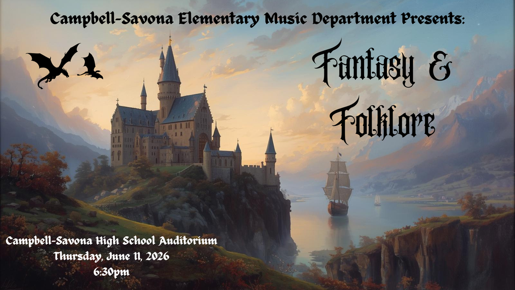 5th and 6th grade band and chorus flier