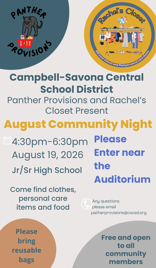 Panther Provisions August Community Night Flier
