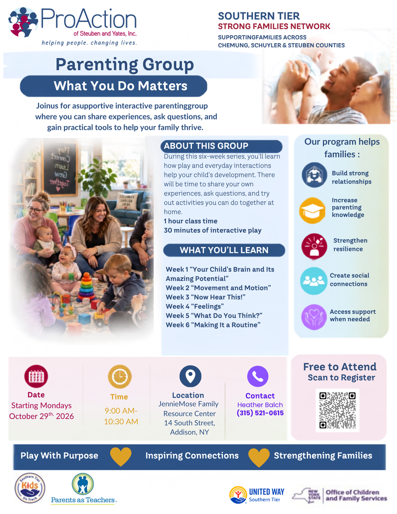 Proaction parenting group flier