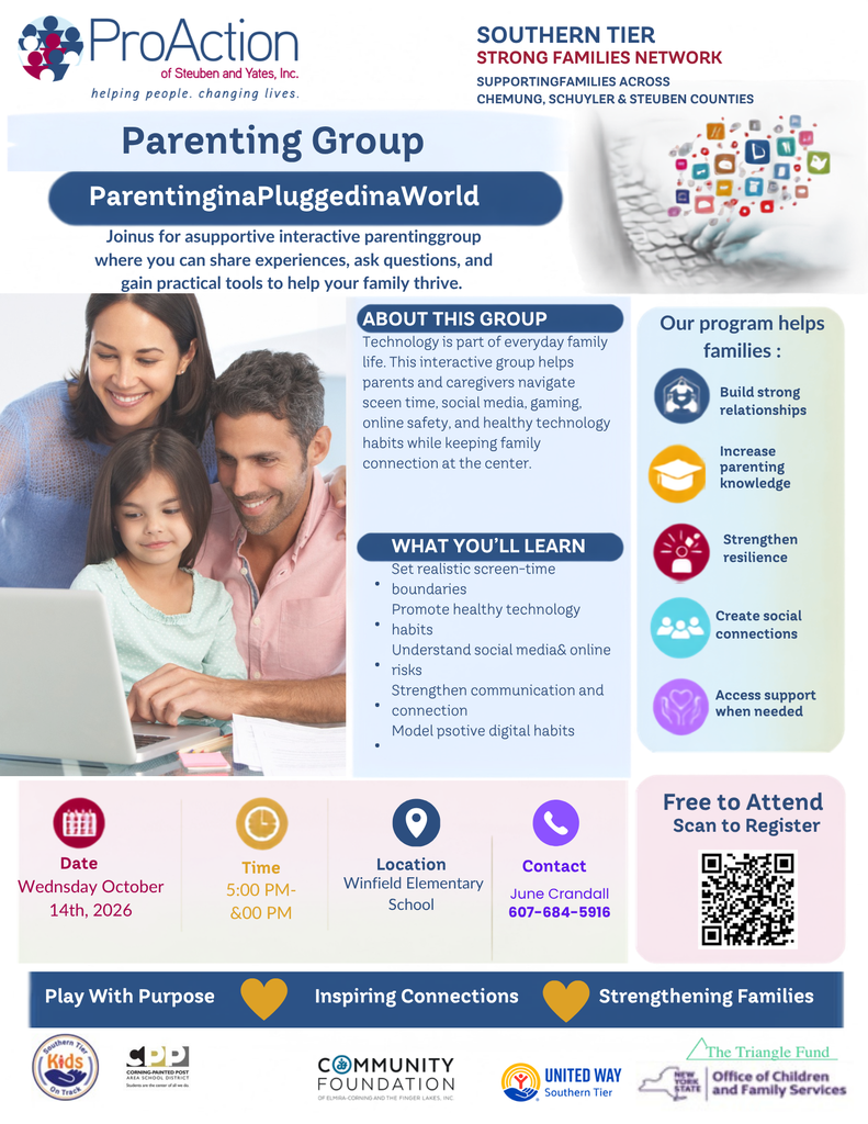 Proaction parenting group flier