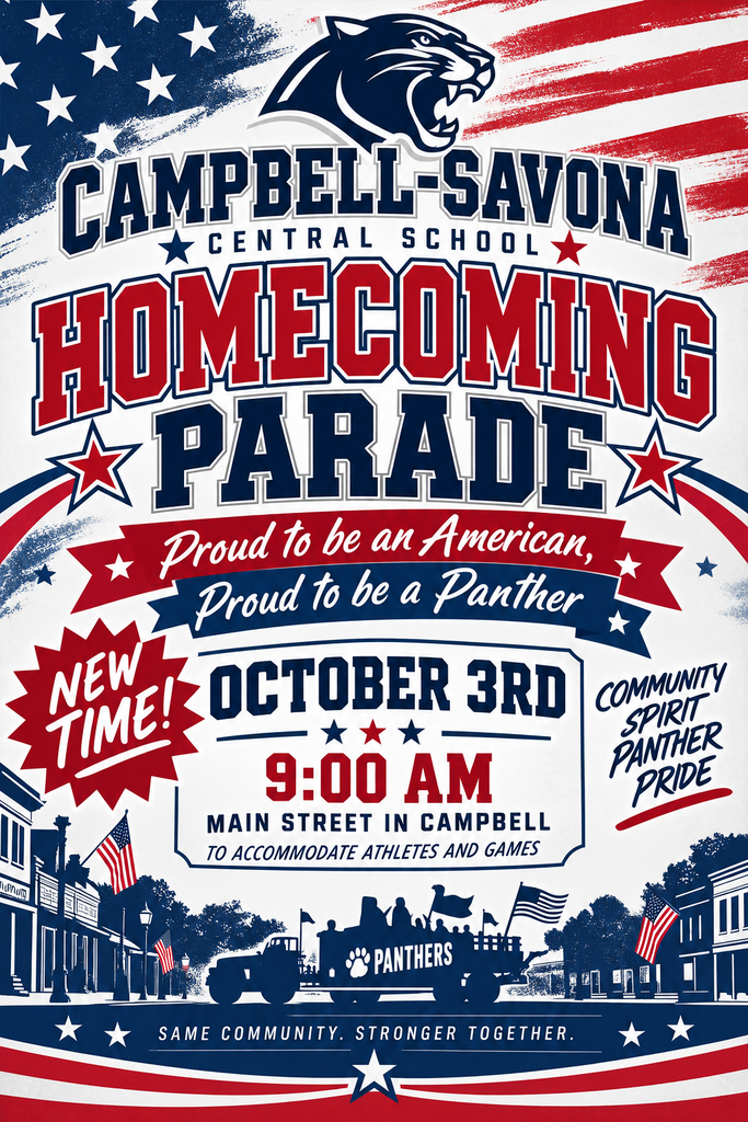 Homecoming parade flier
