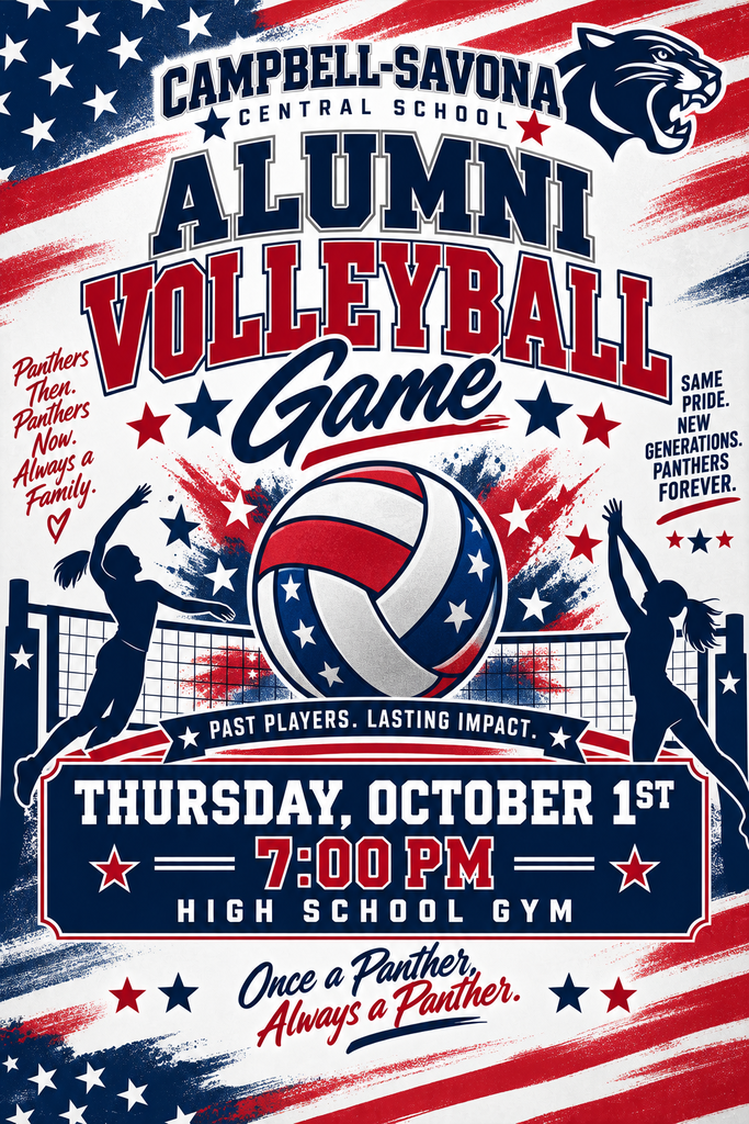 Alumni volleyball game flier