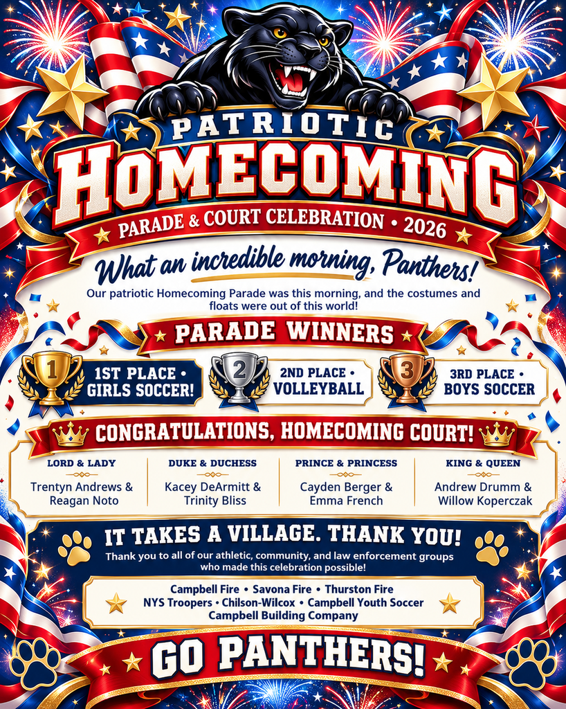 Homecoming winners flier