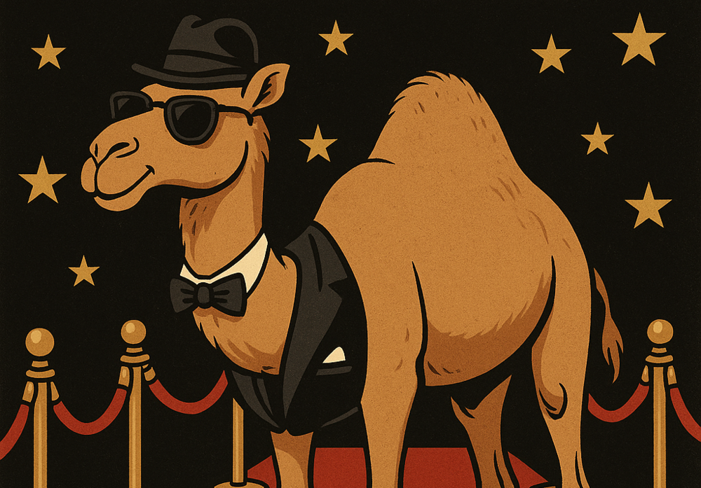 camel on the red carpet