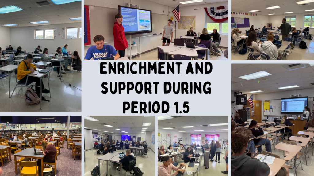Students working
