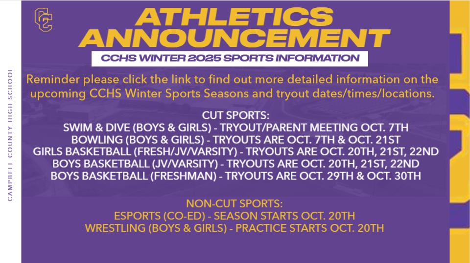 2025 - CCHS Winter Sports Information