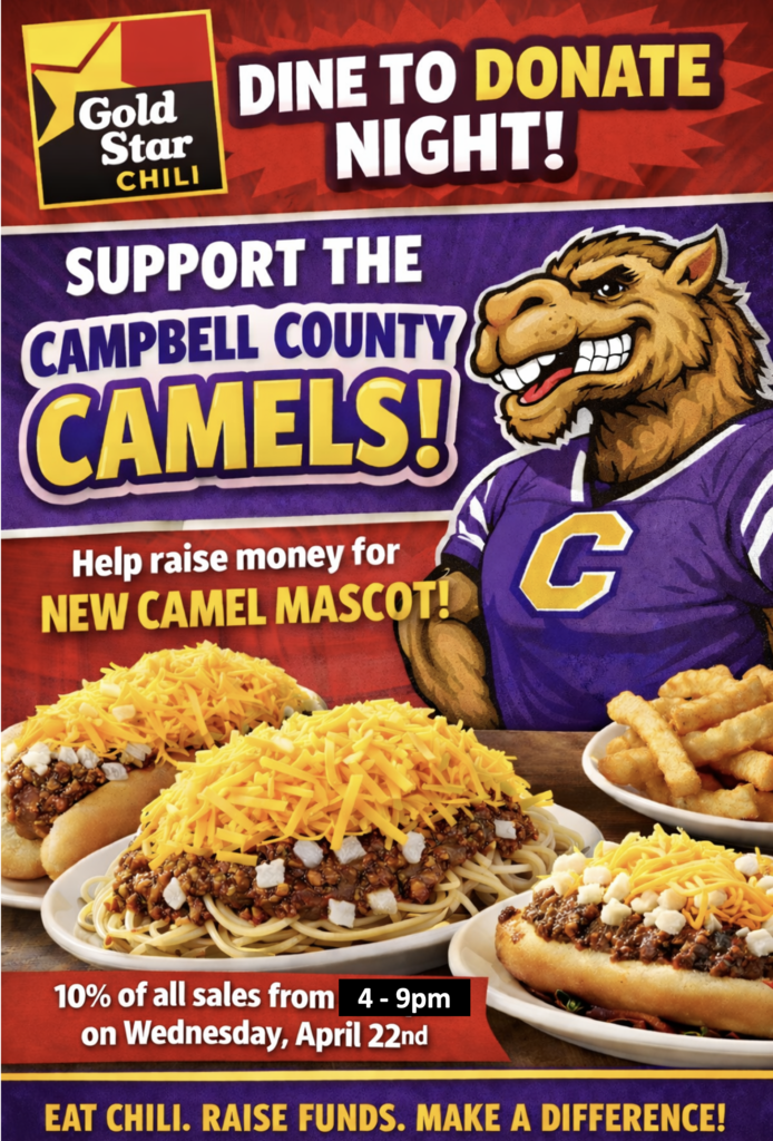 CCHS PTO - Dine To Donate Night at the Alexandria "Gold Star Chili"