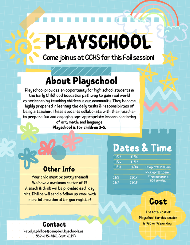 playschool flyer