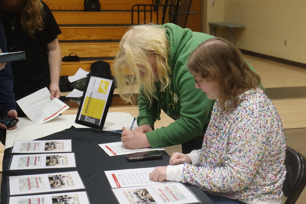 Students participate in the Balanced Life program brought to the school by Ozark Federal Credit Union.
