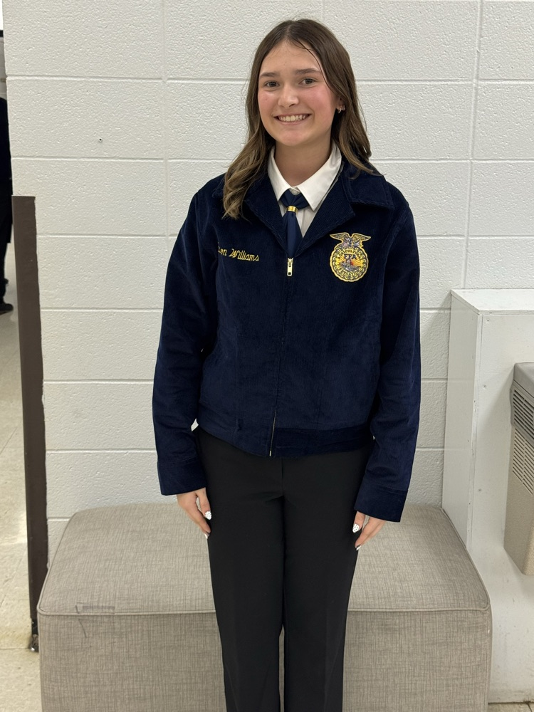 Addi Williams competed in extemporaneous speaking. She placed second at area and fifth at districts  
