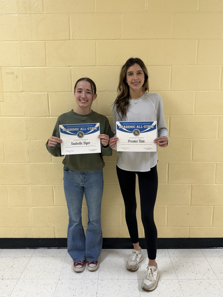 Cheerleaders receive Academic All-State Honors 