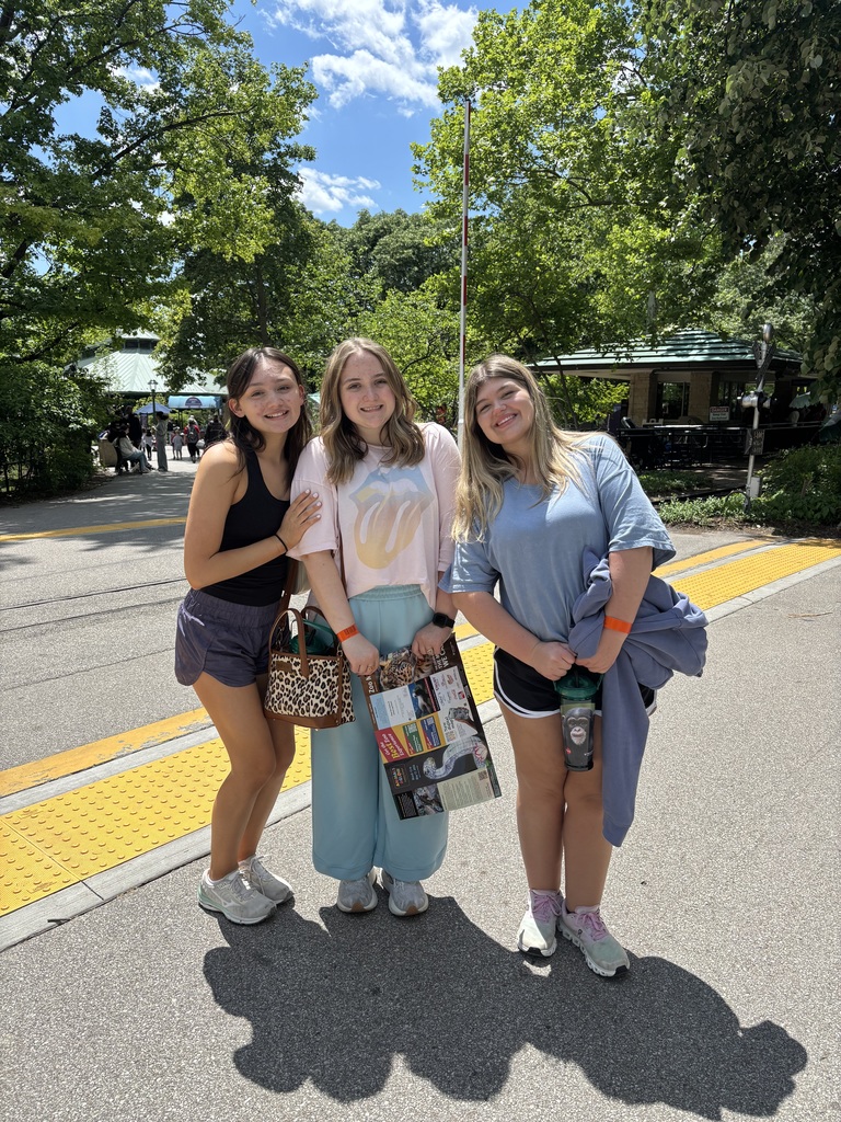 Ava, Briley, and Joleah crossing the zoo railroad!