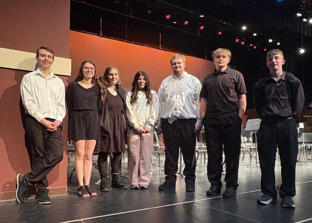 Picture of CSD students participating in the Flyway Conference Honors Band.