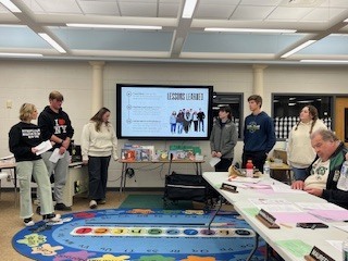 Members of AP Art History presenting on their New York City Experience