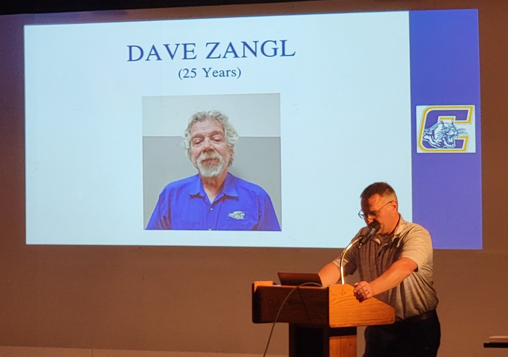 Picture of Dave Zangl presented by Tom Wissink