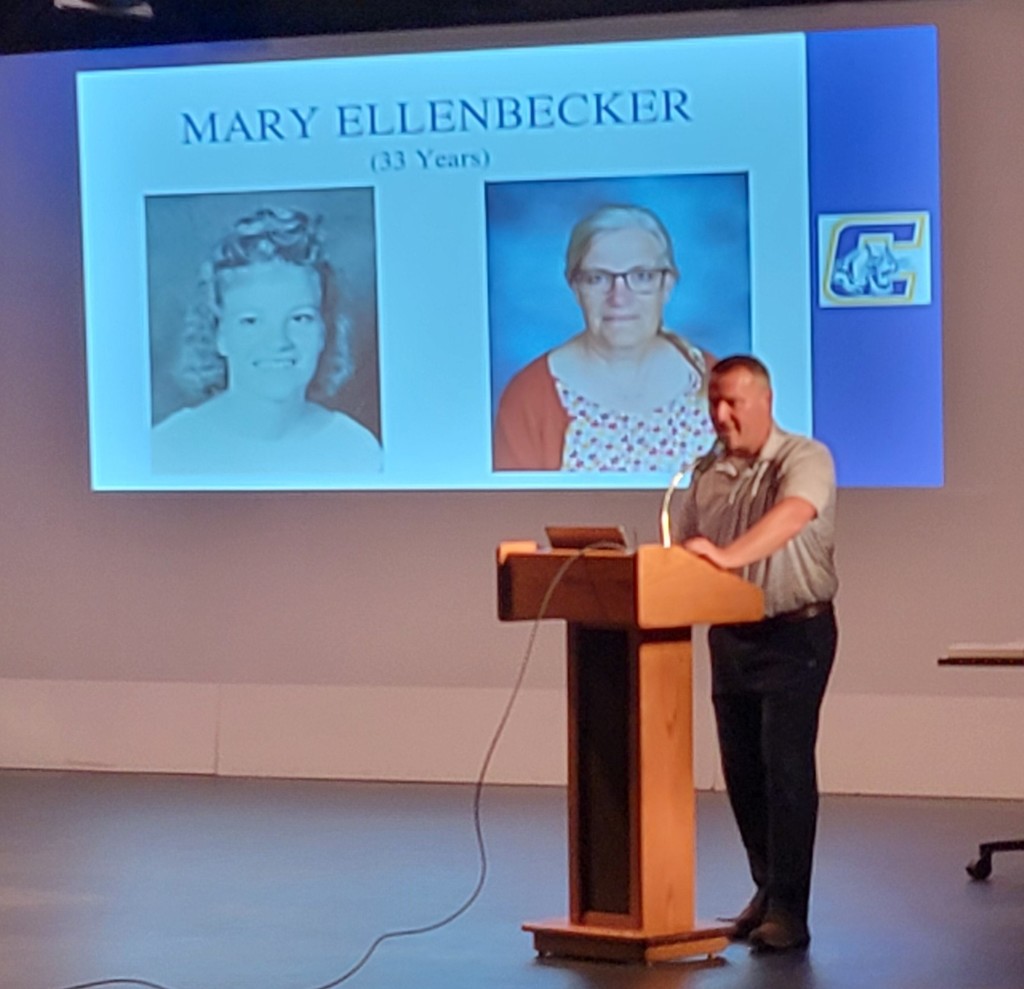 Picture of Mary Ellenbecker presented by Tom Wissink