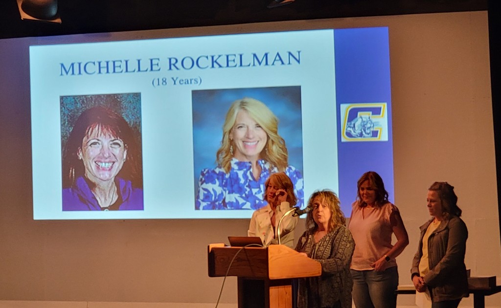 Picture of Michelle Axmear-Rockelman presented by Heidi Retzer, Danielle Meyer and Stephanie Waldschmidt