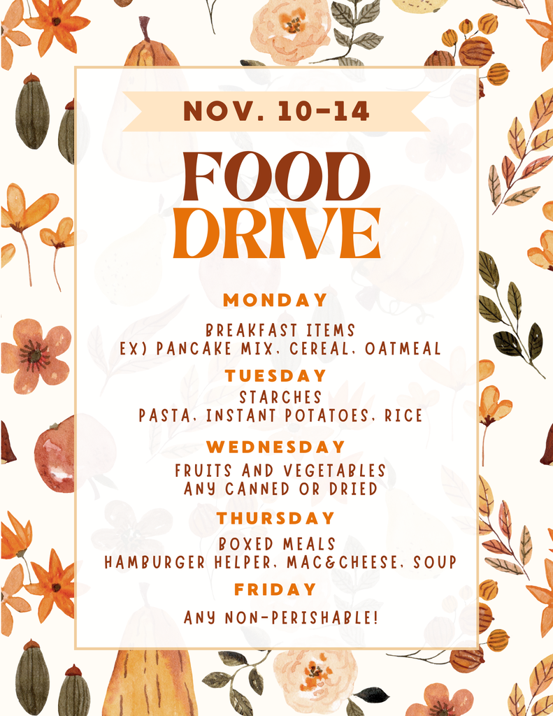 Student Council Food Drive