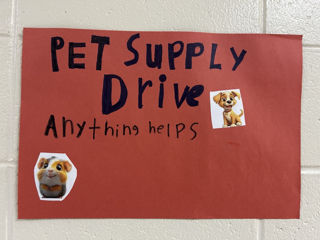 Pet supply drive poster