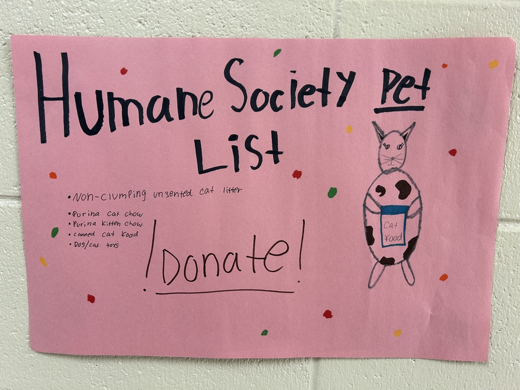 Pet supply drive poster