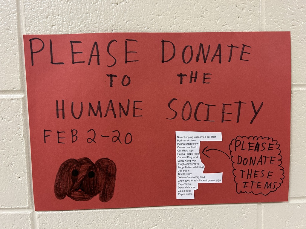 Pet supply drive poster