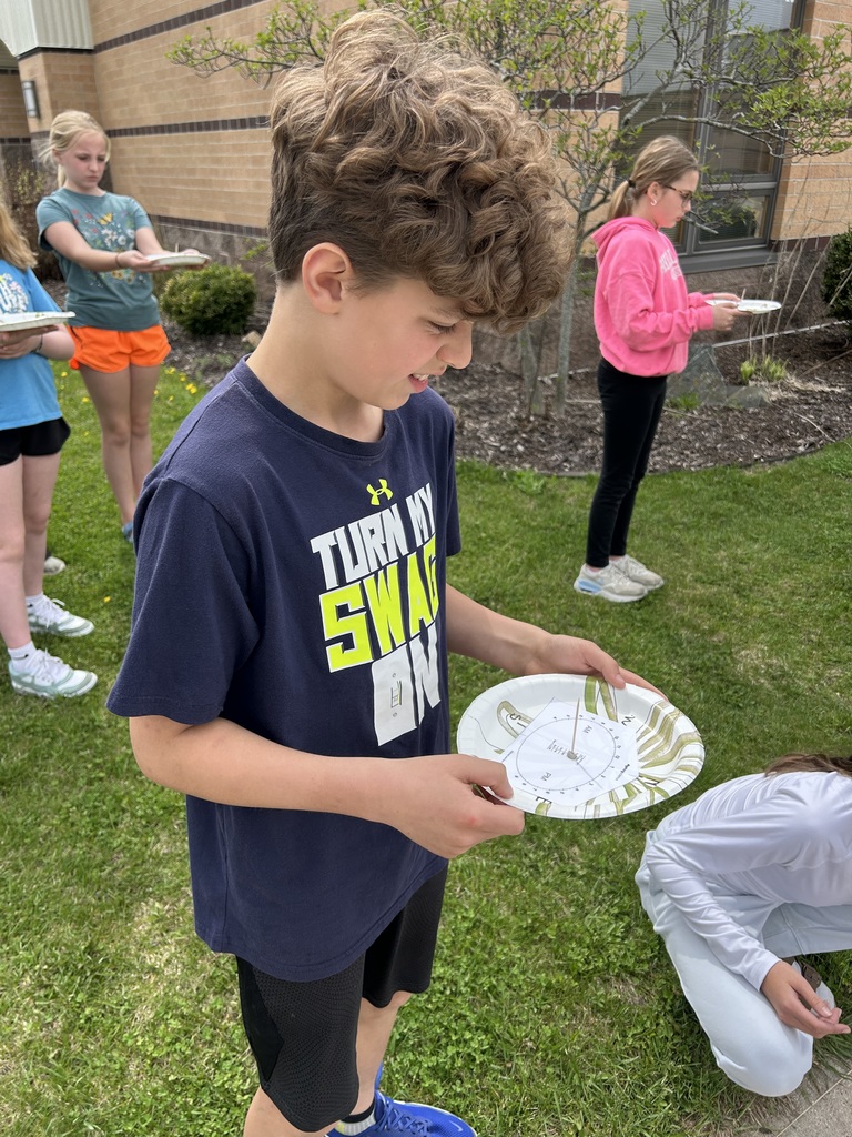 Student testing their sun dials