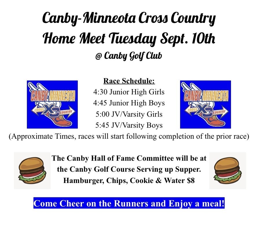 Cross Country Home Meet Information 2024