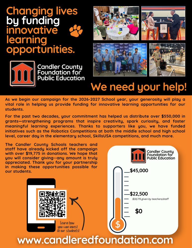 foundation ad with photos and goal of campaign