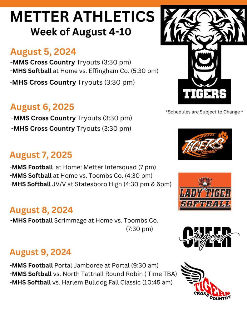 athletics august 4-10