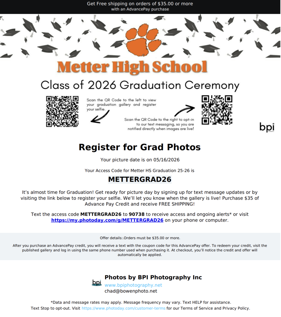metter grad photo info