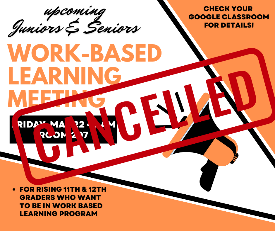 cancelled work based learning graphic