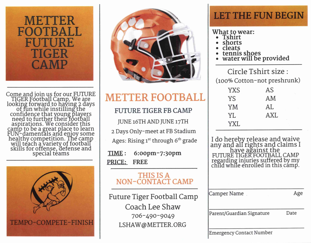 football brochure