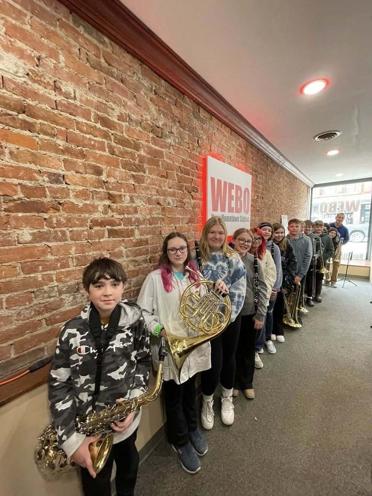 Photos of students playing music