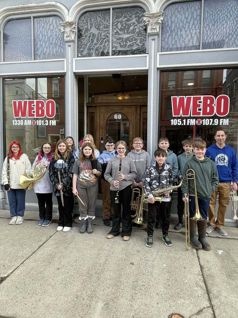 Photos of students playing music