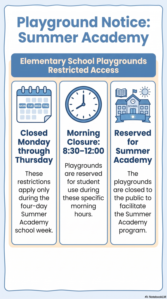 summer playground hours