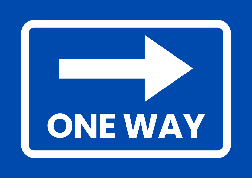 one way sign