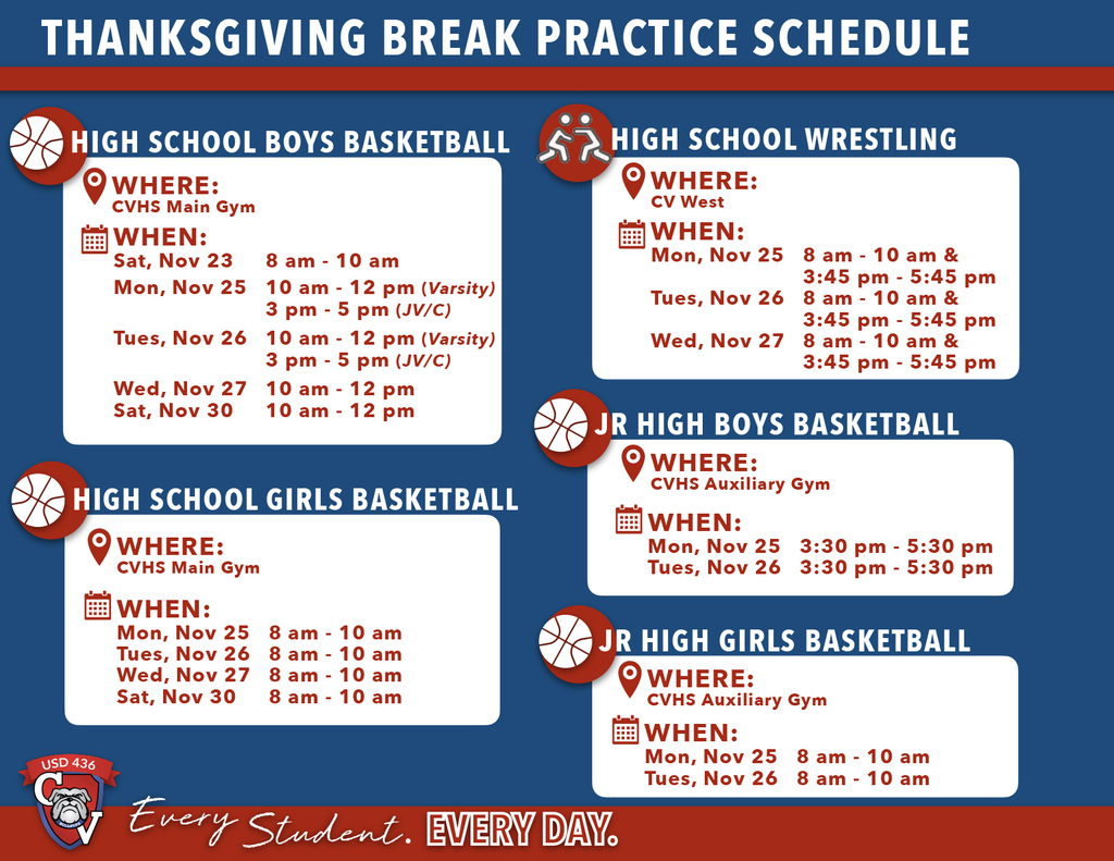 Practice Schedule
