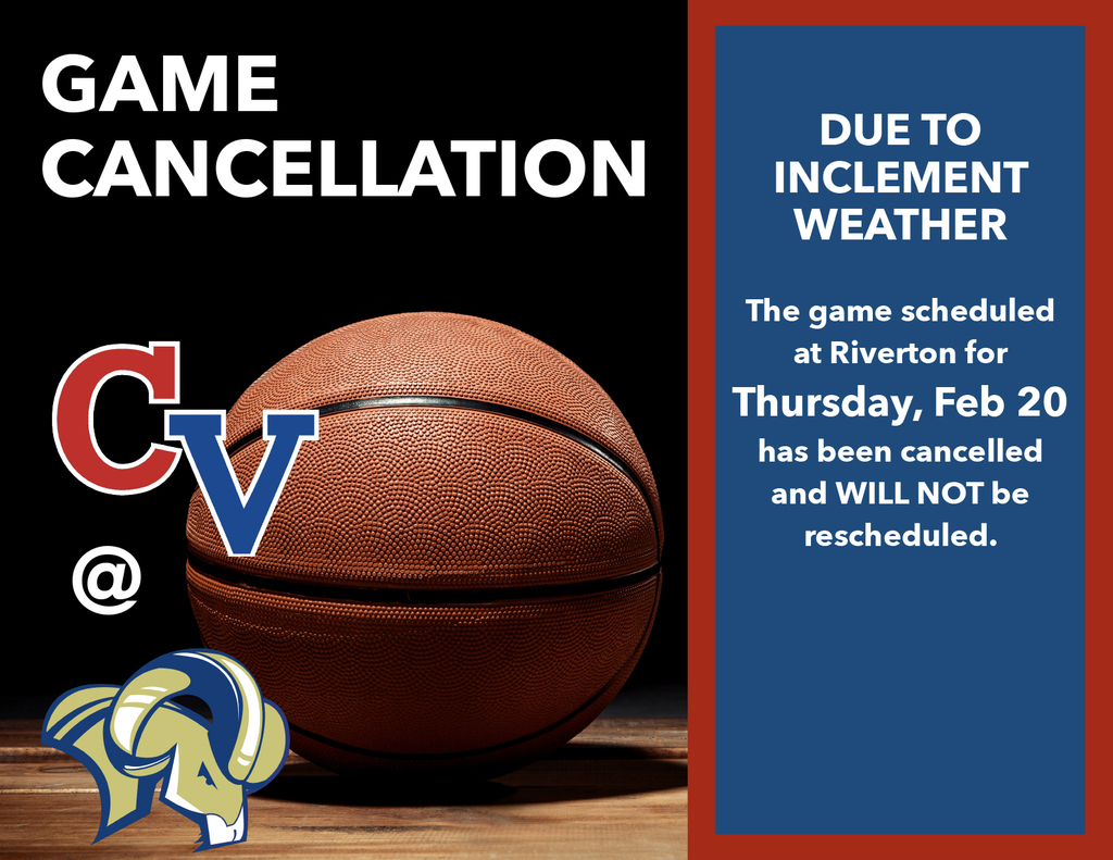Game Cancellation @ Riverton